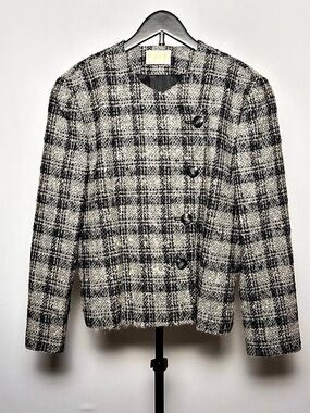 Vintage Pendleton Women’s 100% Wool Jacket Gray Black Size 12